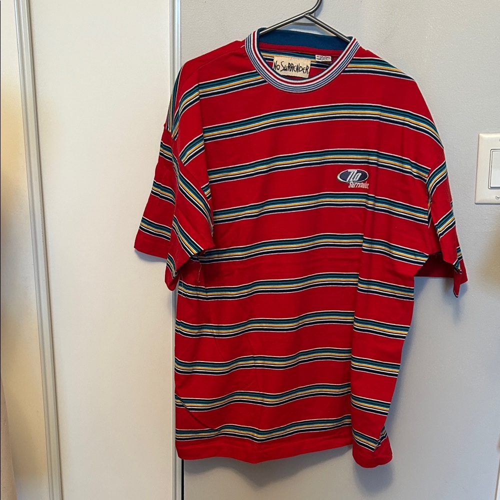 No Boundaries Multicolor Striped Men's Tee